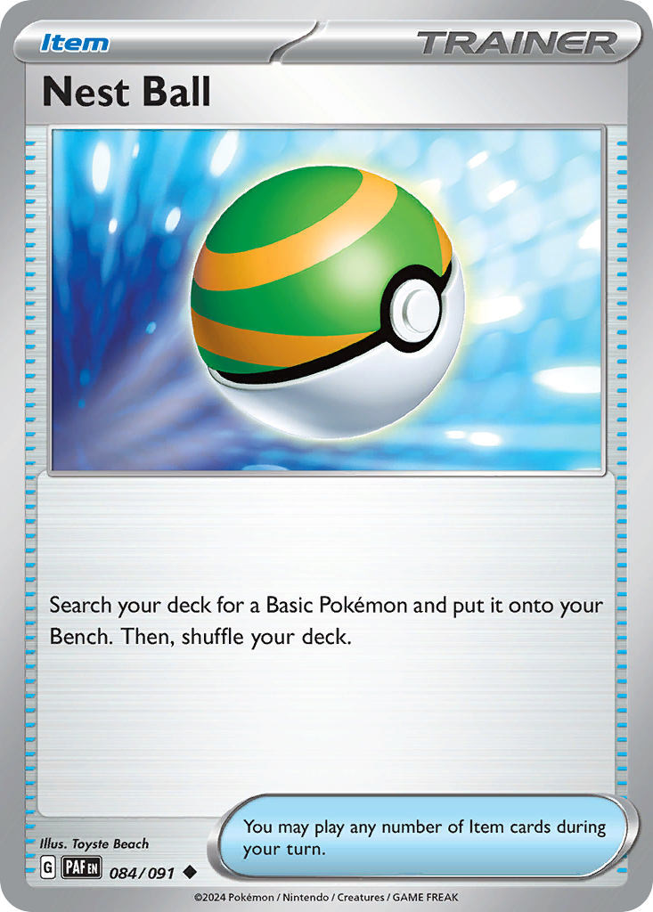 Nest Ball 84 Uncommon card from Paldean Fates