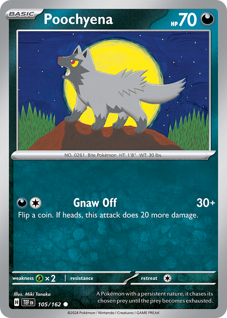 Poochyena 105 Common card from Temporal Forces