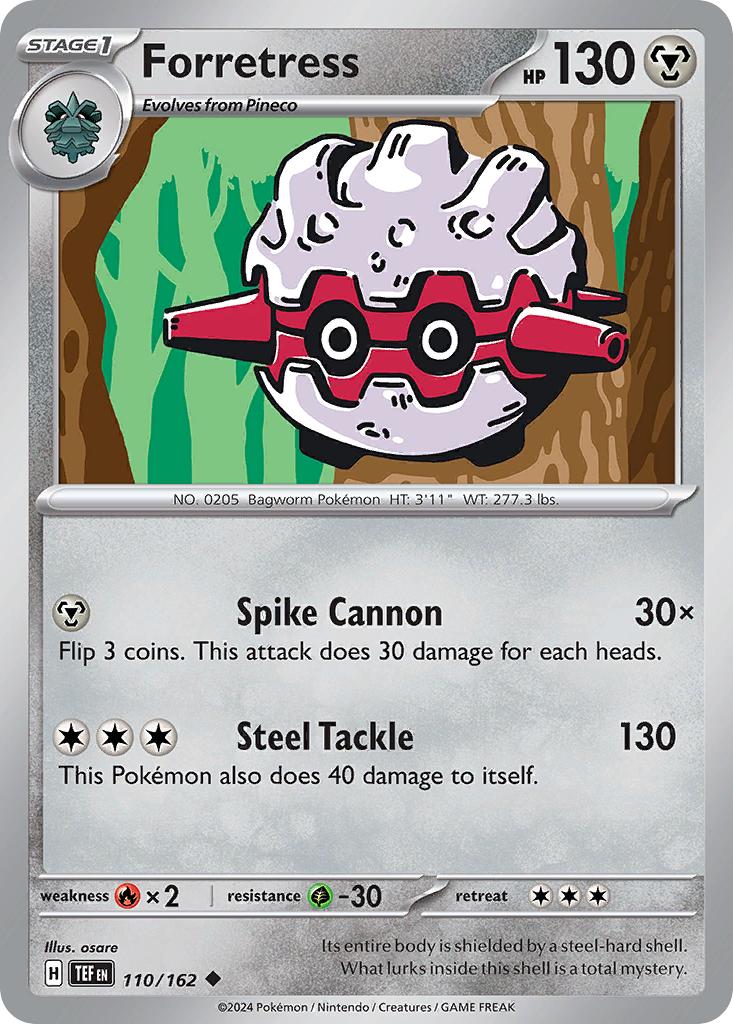 Forretress 110 Uncommon card from Temporal Forces