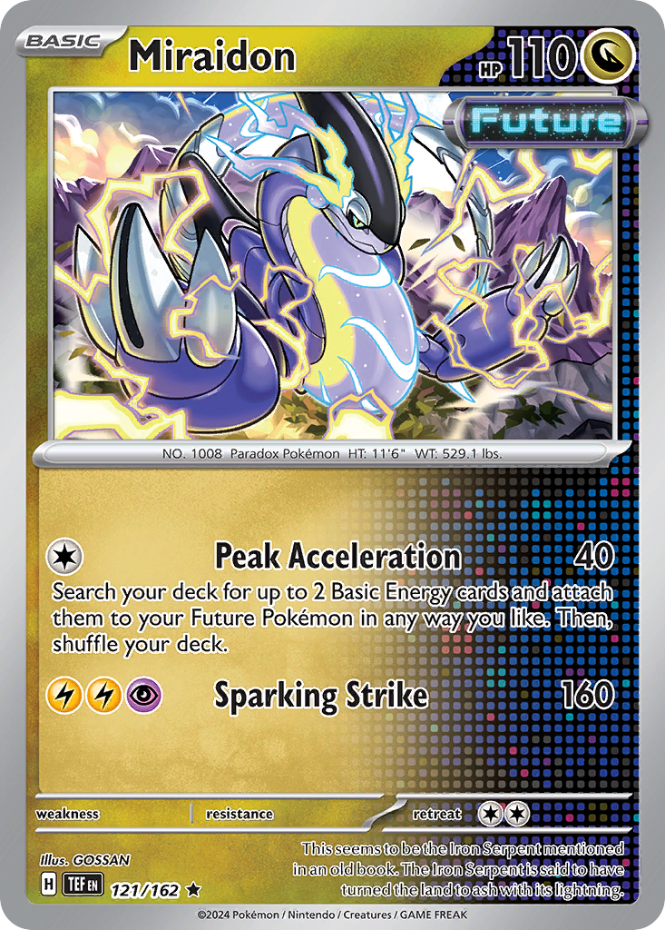 Miraidon 121 Rare card from Temporal Forces