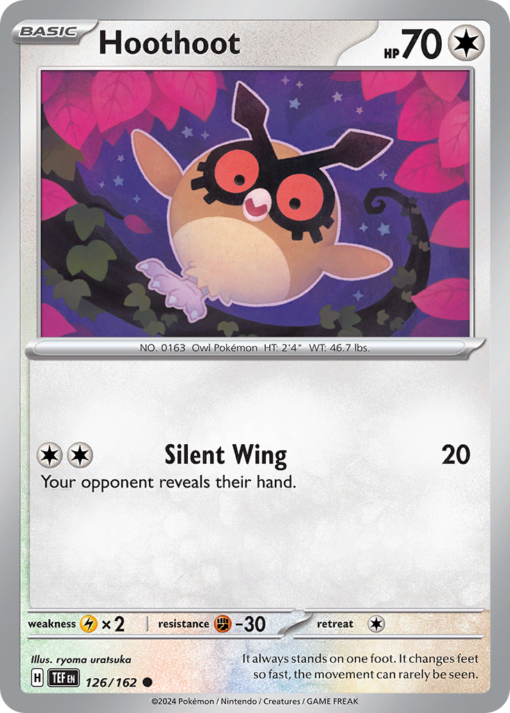 Hoothoot 126 Common card from Temporal Forces