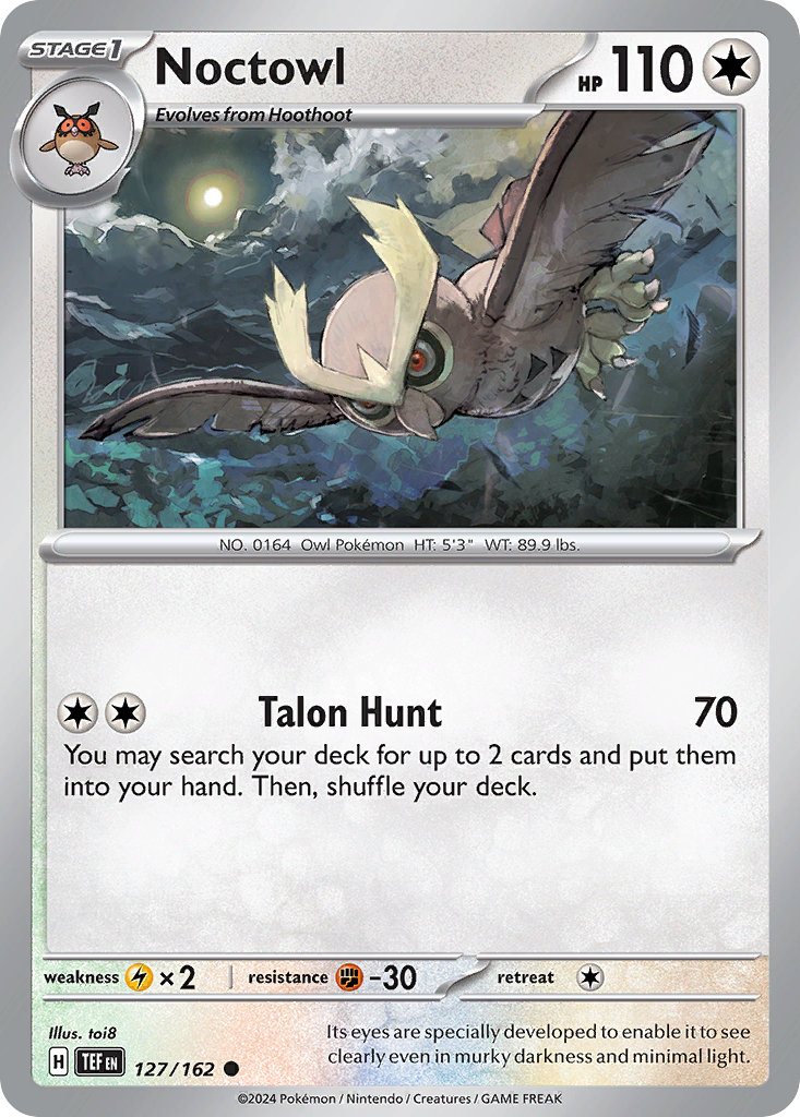 Noctowl 127 Common card from Temporal Forces