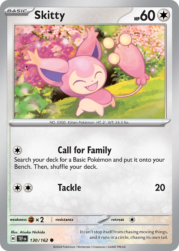 Skitty 130/162 Common card from Temporal Forces