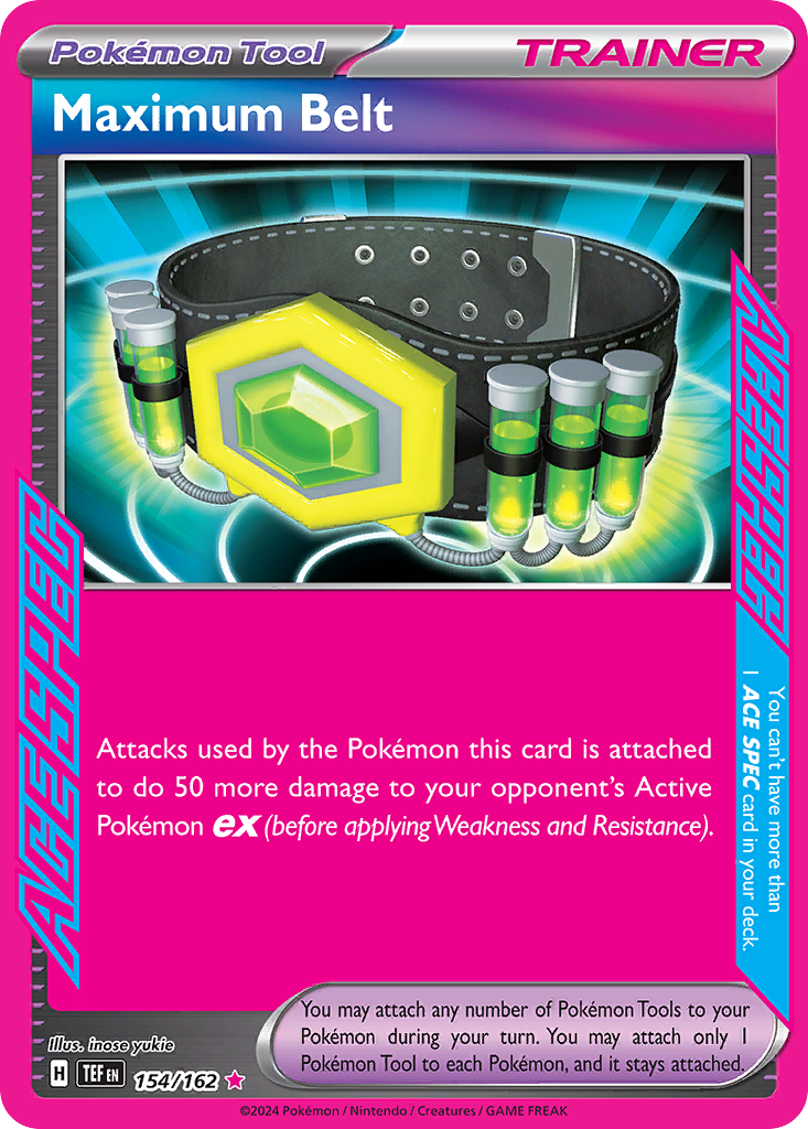 Maximum Belt 154 ACE SPEC Rare card from Temporal Forces