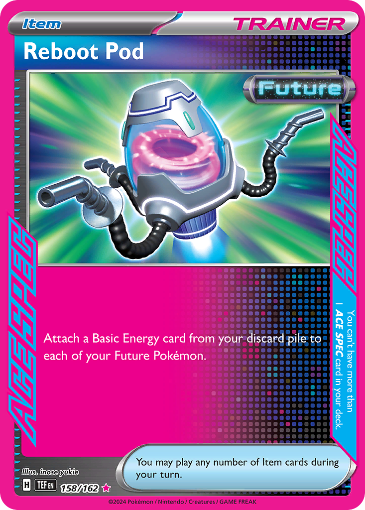 Reboot Pod 158 ACE SPEC Rare card from Temporal Forces