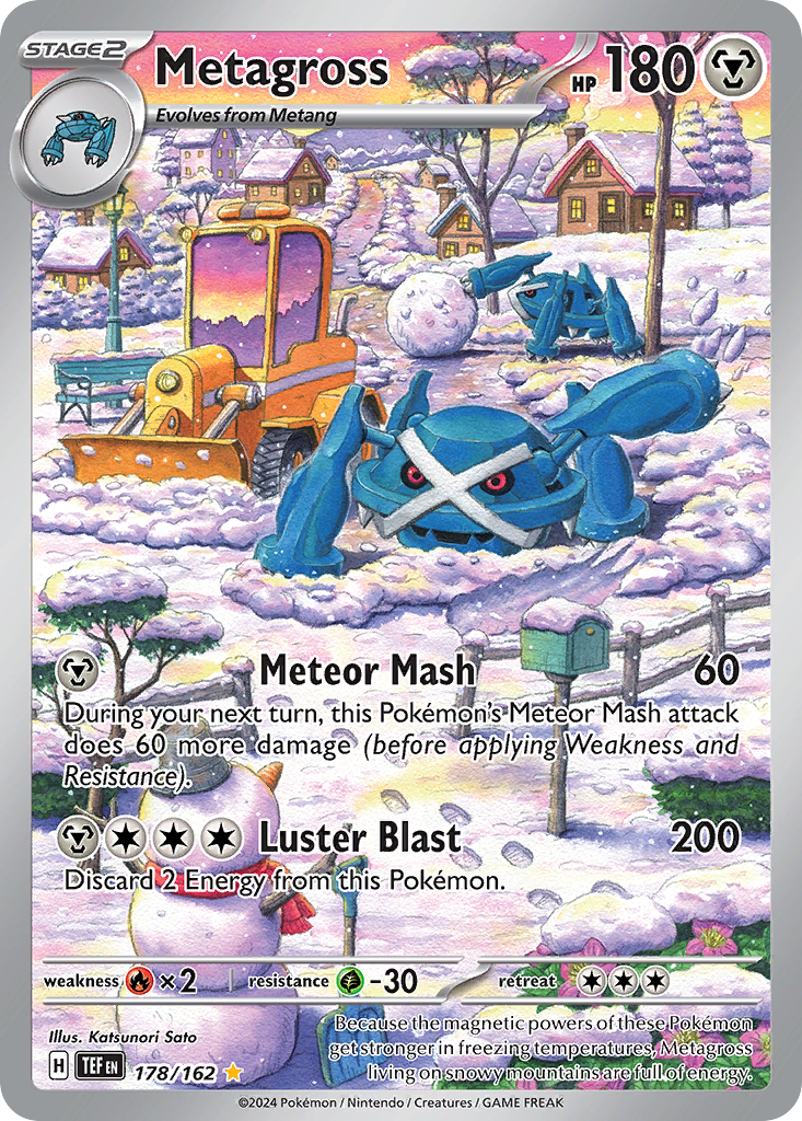Metagross 178 Illustration Rare card from Temporal Forces