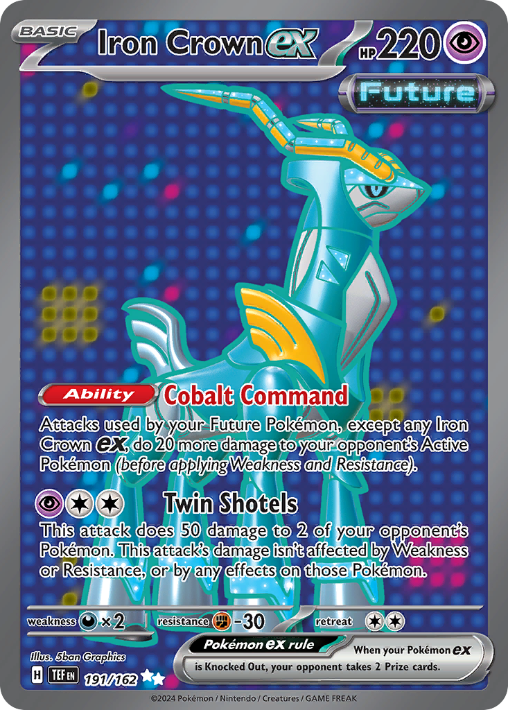Iron Crown ex 191/162 Ultra Rare card from Temporal Forces