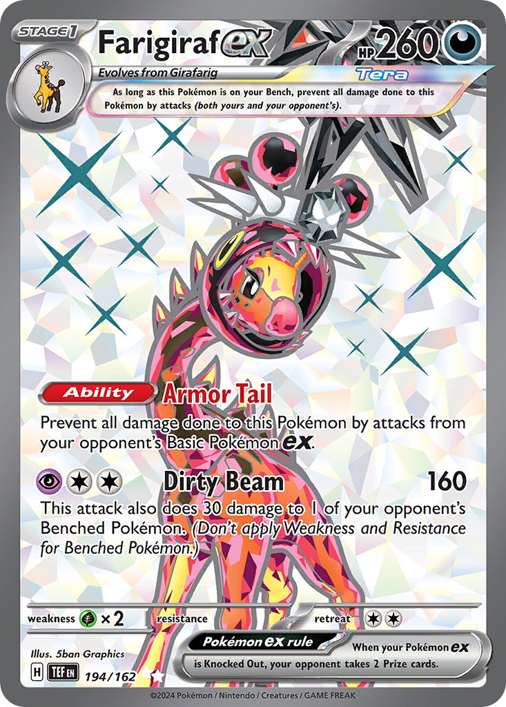 Farigiraf ex 194 Ultra Rare card from Temporal Forces