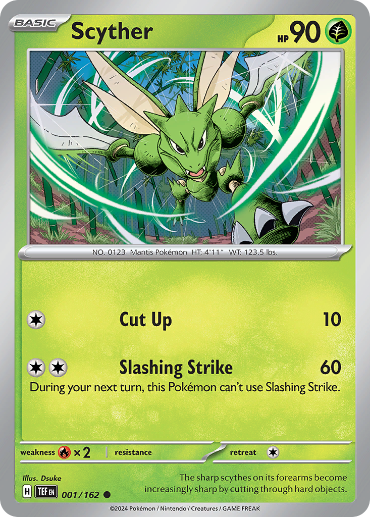 Scyther 1/162 Common card from Temporal Forces