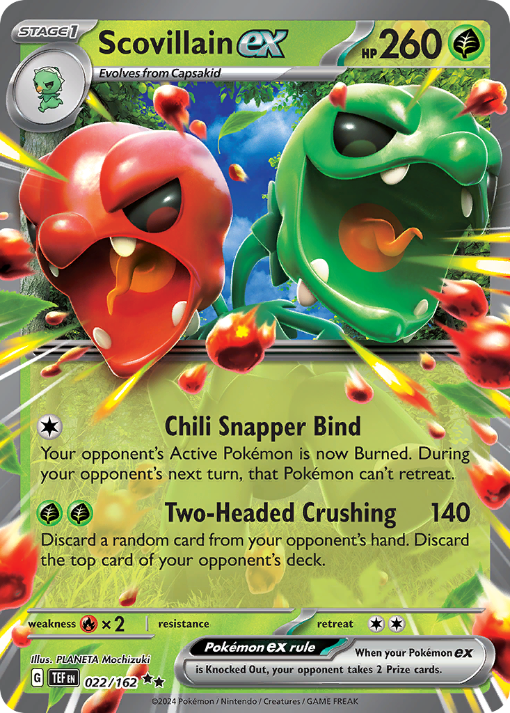 Scovillain ex 22/162 Double Rare card from Temporal Forces