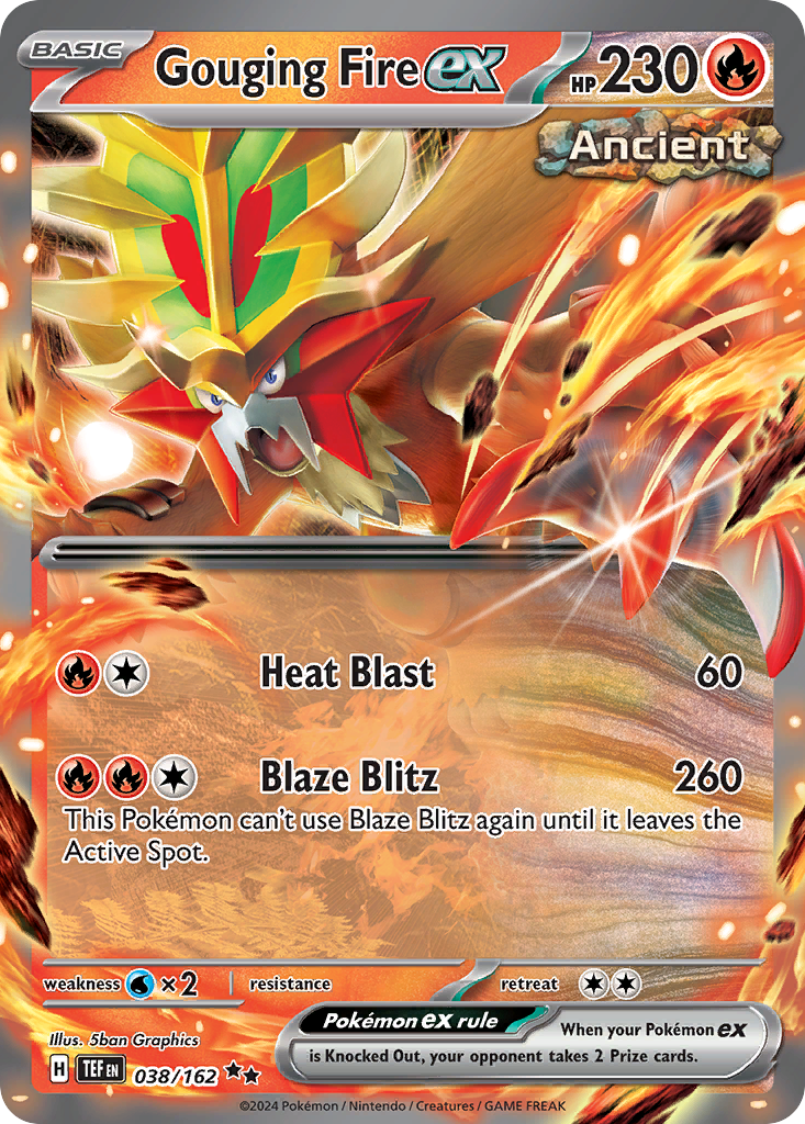 Gouging Fire ex 38 Double Rare card from Temporal Forces