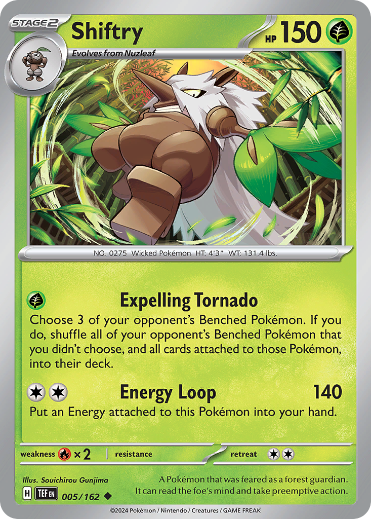 Shiftry 5 Uncommon card from Temporal Forces