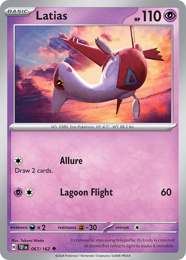 Latias 67/162 Uncommon card from Temporal Forces