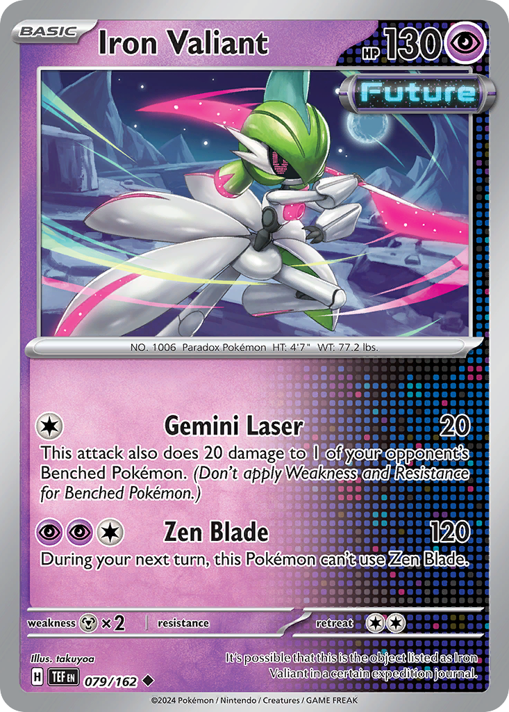Iron Valiant 79 Uncommon card from Temporal Forces