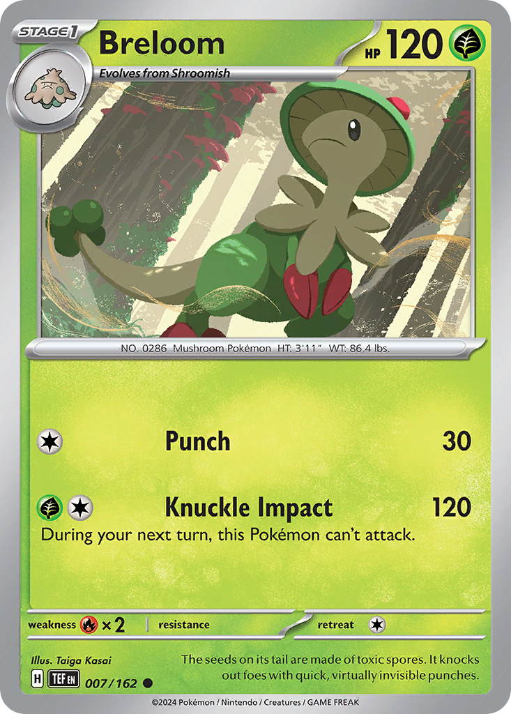 Breloom 7 Common card from Temporal Forces