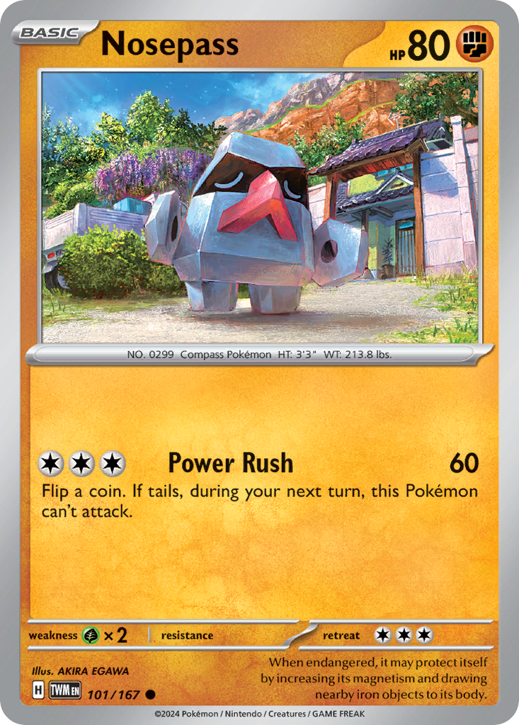 Nosepass 101 Common card from Twilight Masquerade