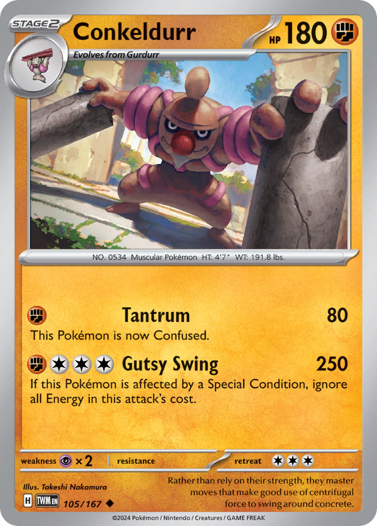 Conkeldurr 105 Uncommon card from Twilight Masquerade