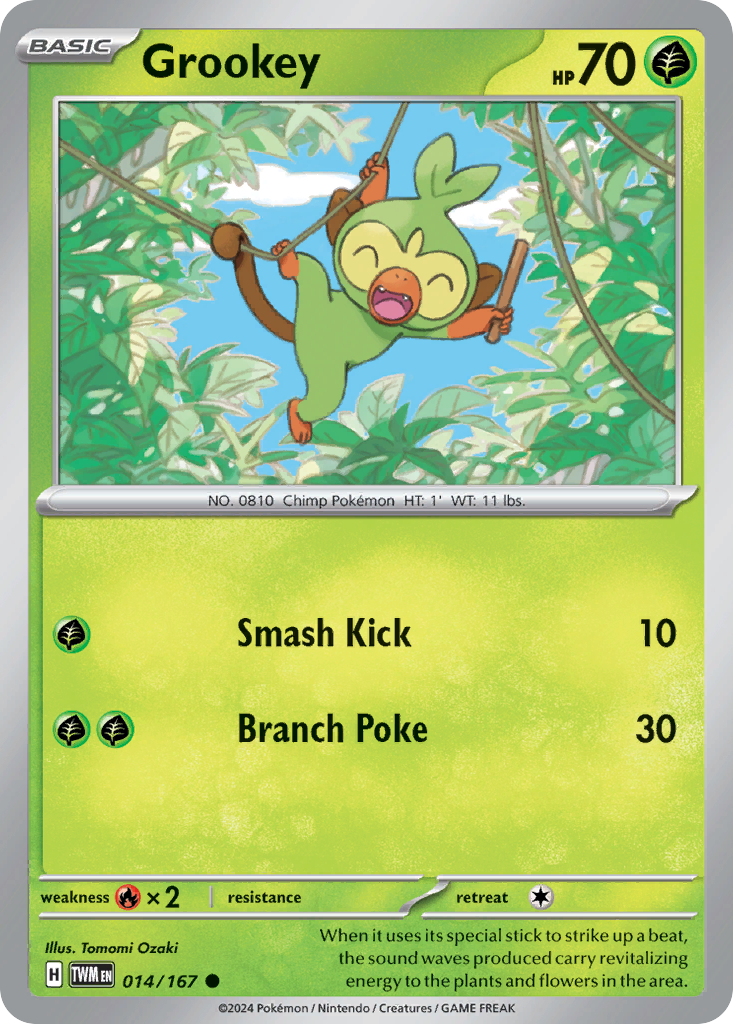 Grookey 14/167 Common card from Twilight Masquerade