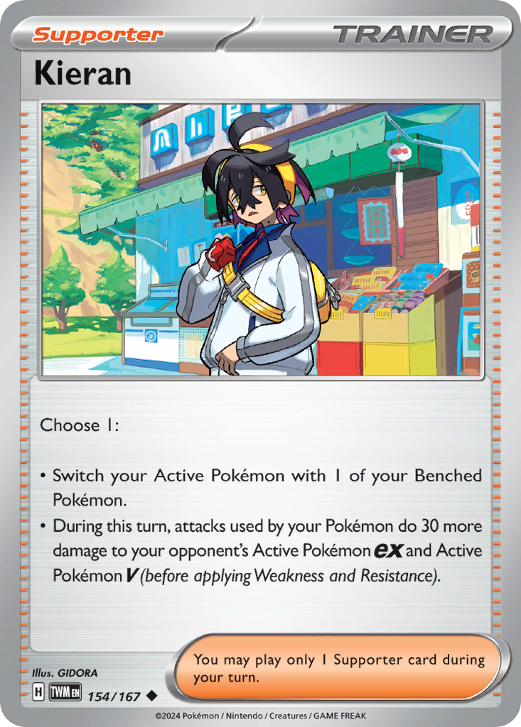 Kieran 154/167 Uncommon card from Twilight Masquerade