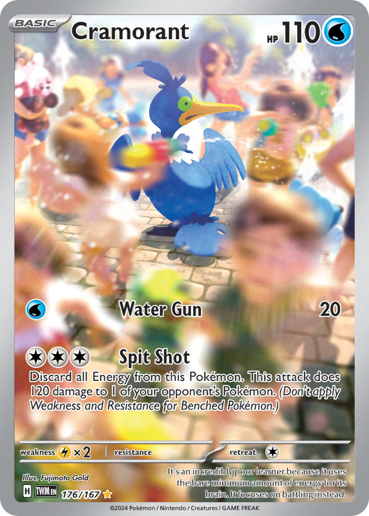 Cramorant 176 Illustration Rare card from Twilight Masquerade