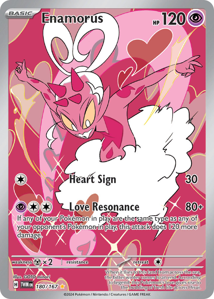 Enamorus 180 Illustration Rare card from Twilight Masquerade