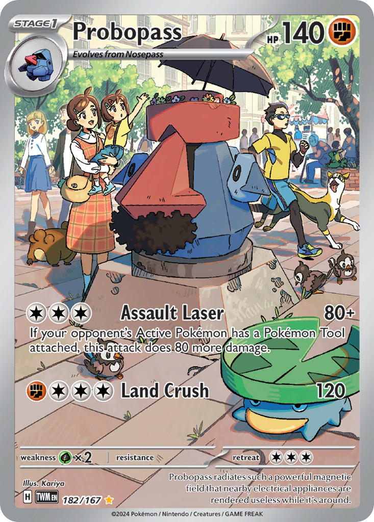 Probopass 182 Illustration Rare card from Twilight Masquerade
