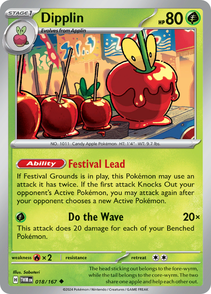 Dipplin 18 Uncommon card from Twilight Masquerade