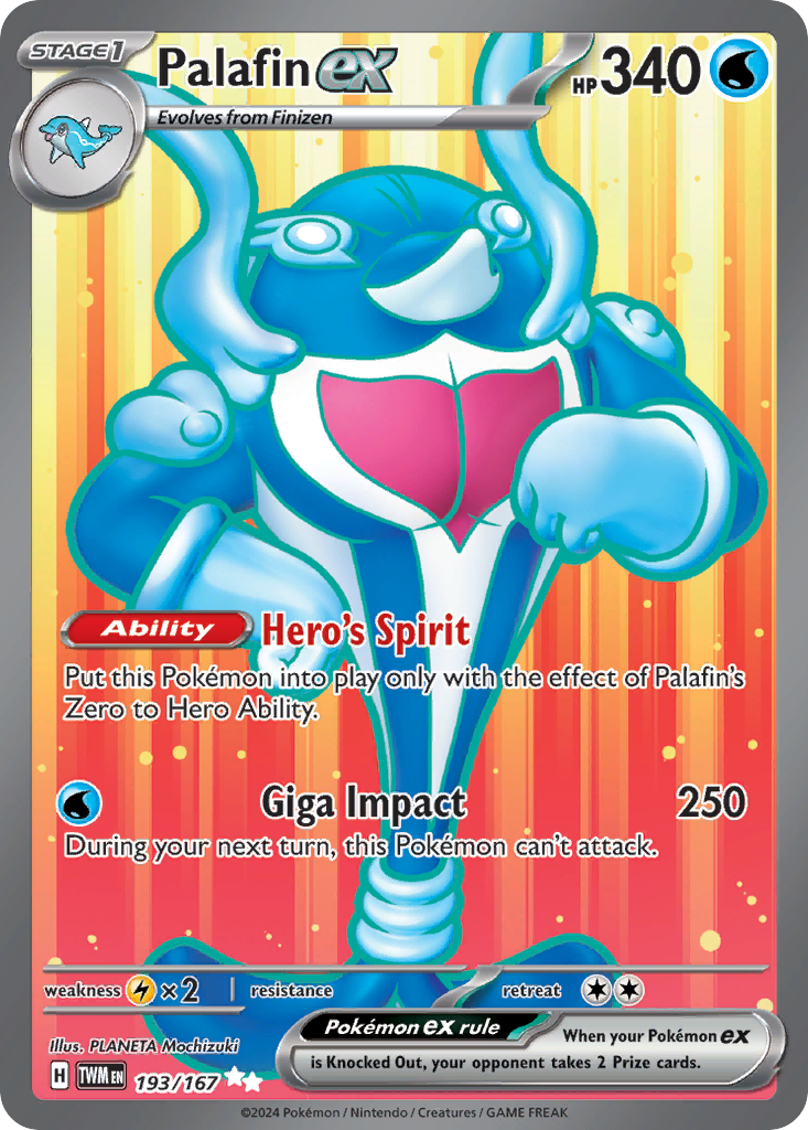 Palafin ex 193 Ultra Rare card from Twilight Masquerade