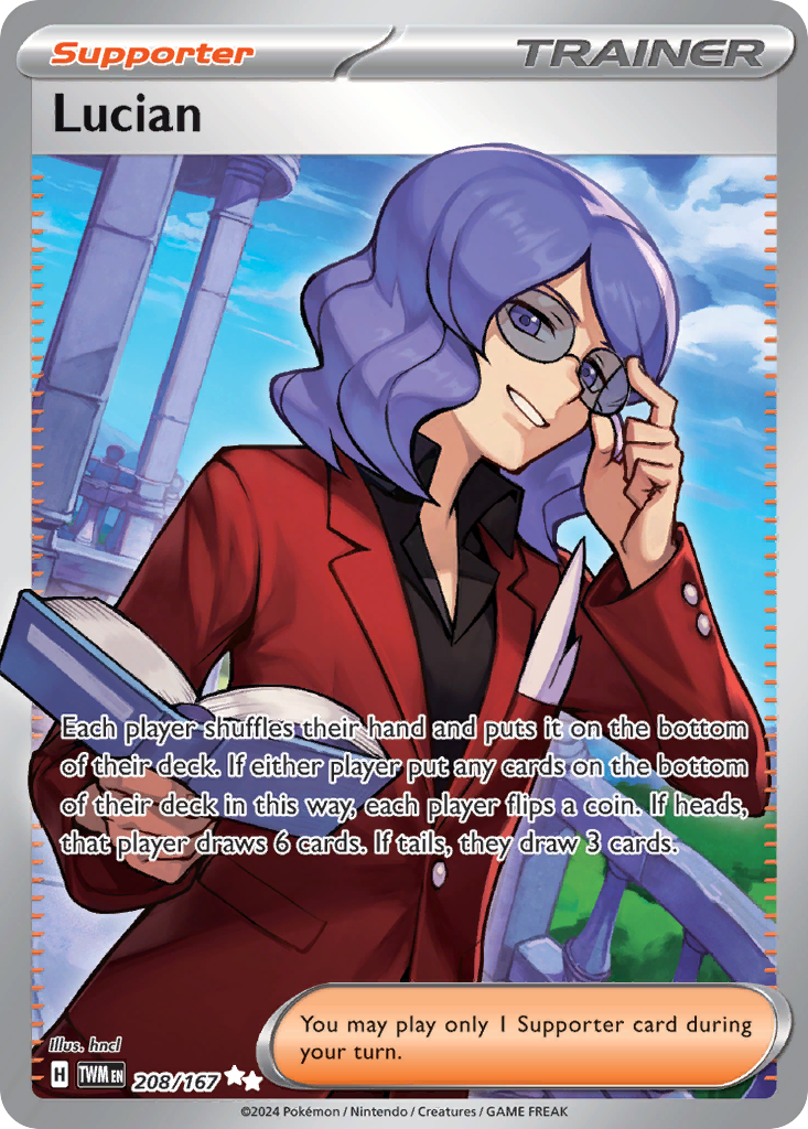 Lucian 208 Ultra Rare card from Twilight Masquerade