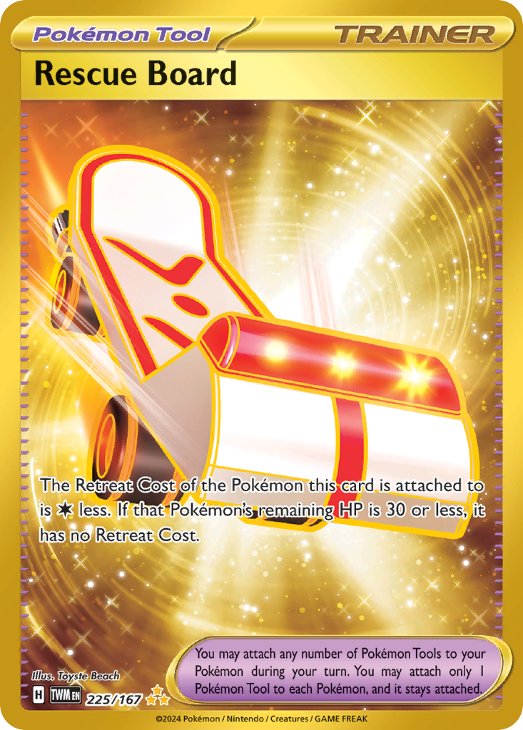 Rescue Board 225/167 Hyper Rare card from Twilight Masquerade