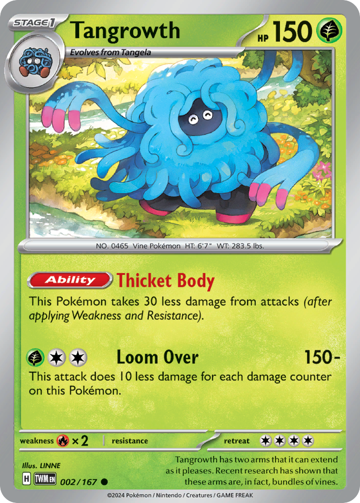 Tangrowth 2 Common card from Twilight Masquerade