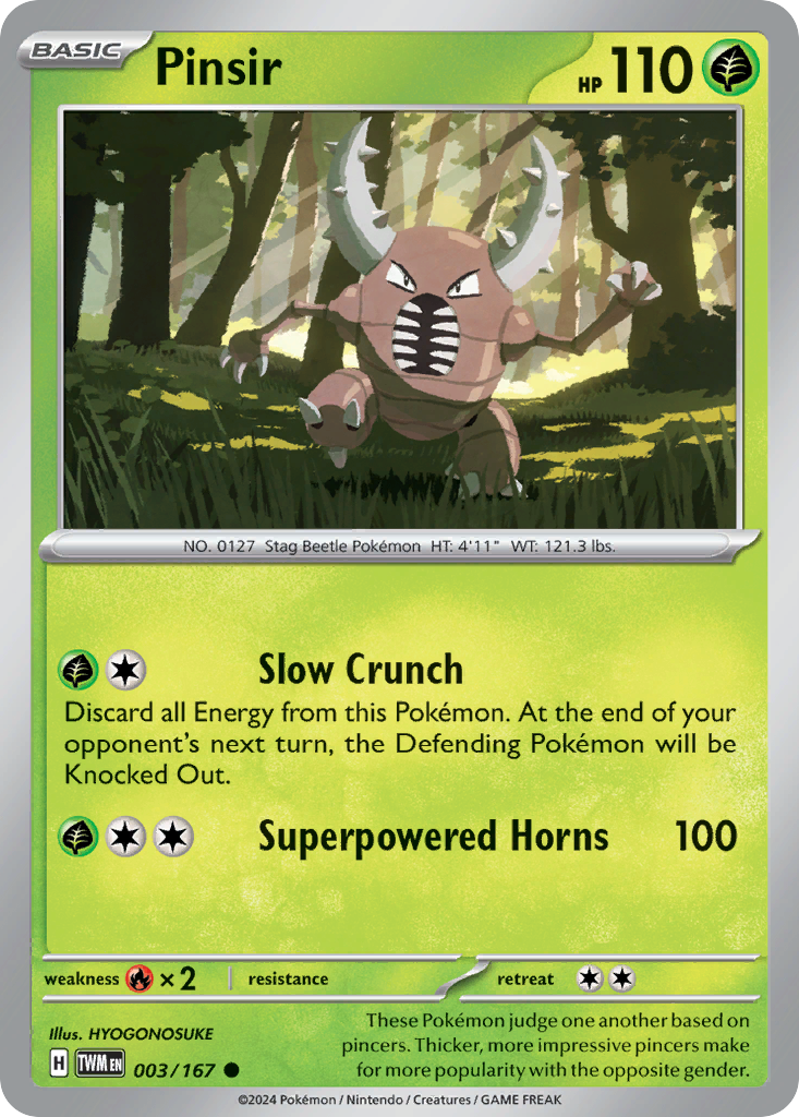 Pinsir 3 Common card from Twilight Masquerade