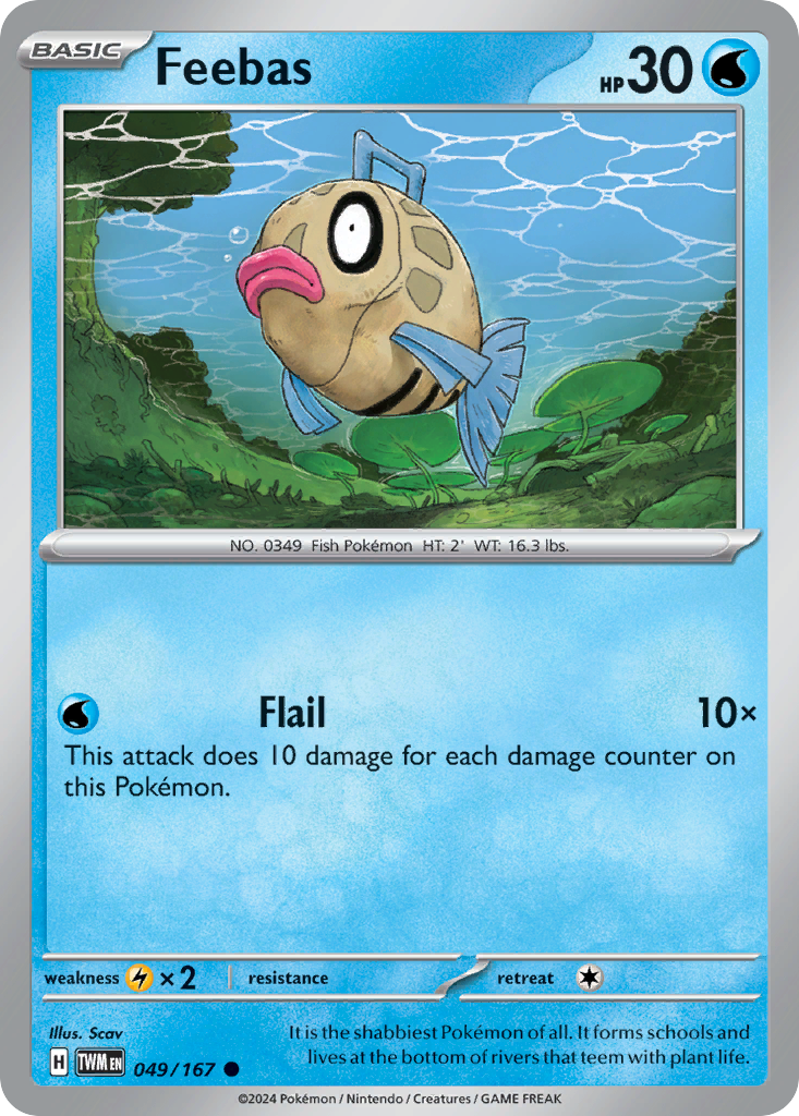 Feebas 49 Common card from Twilight Masquerade