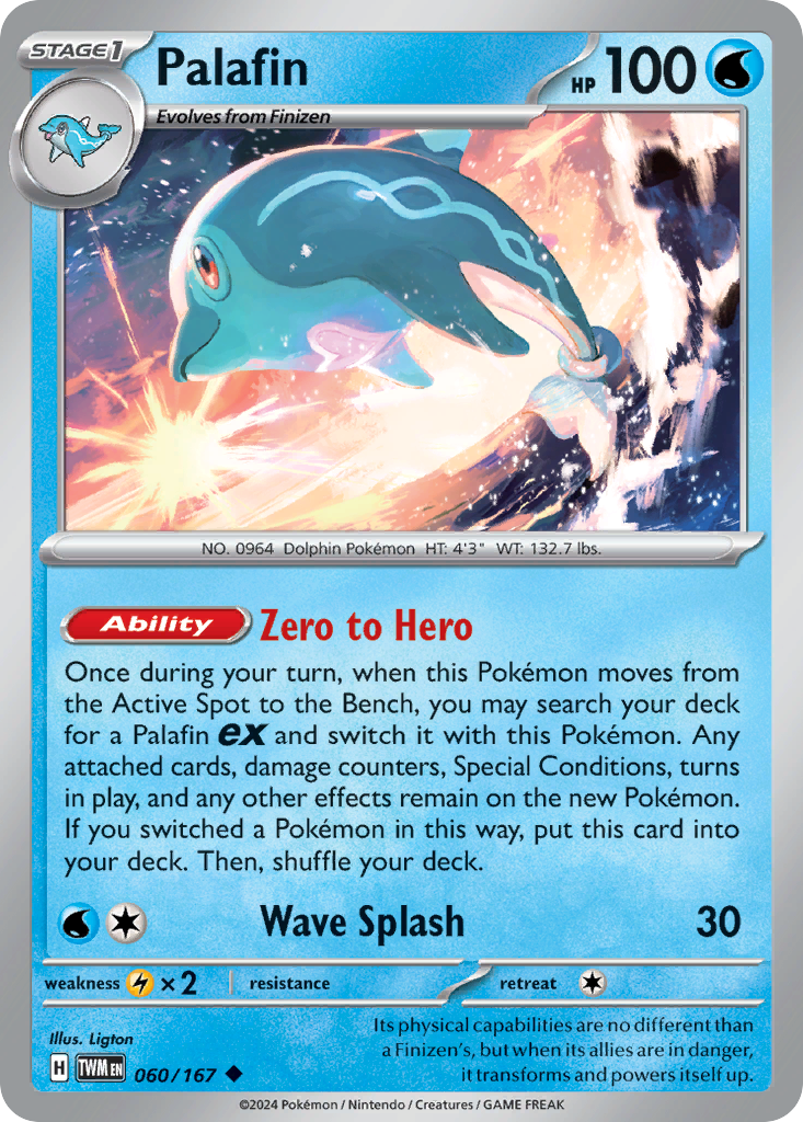 Palafin 60 Uncommon card from Twilight Masquerade