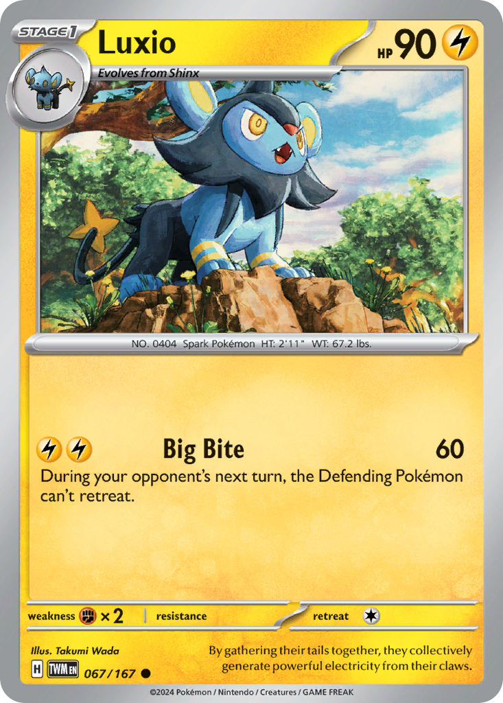 Luxio 67 Common card from Twilight Masquerade