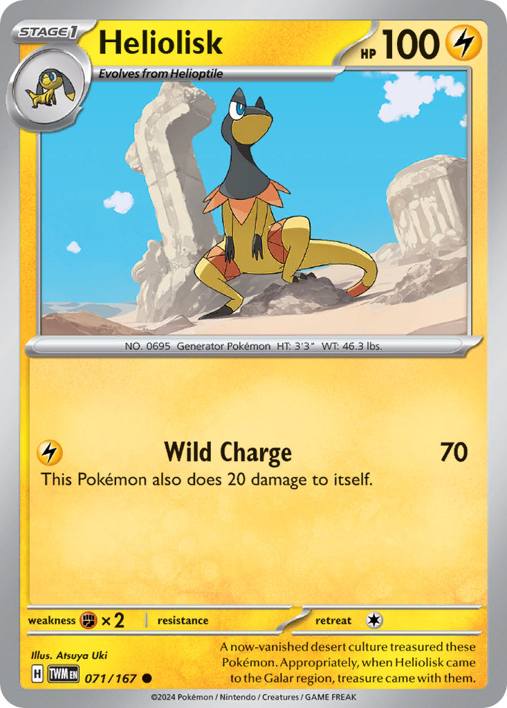 Heliolisk 71 Common card from Twilight Masquerade
