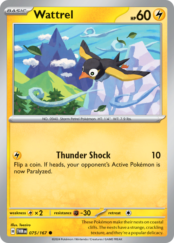 Wattrel 75/167 Common card from Twilight Masquerade