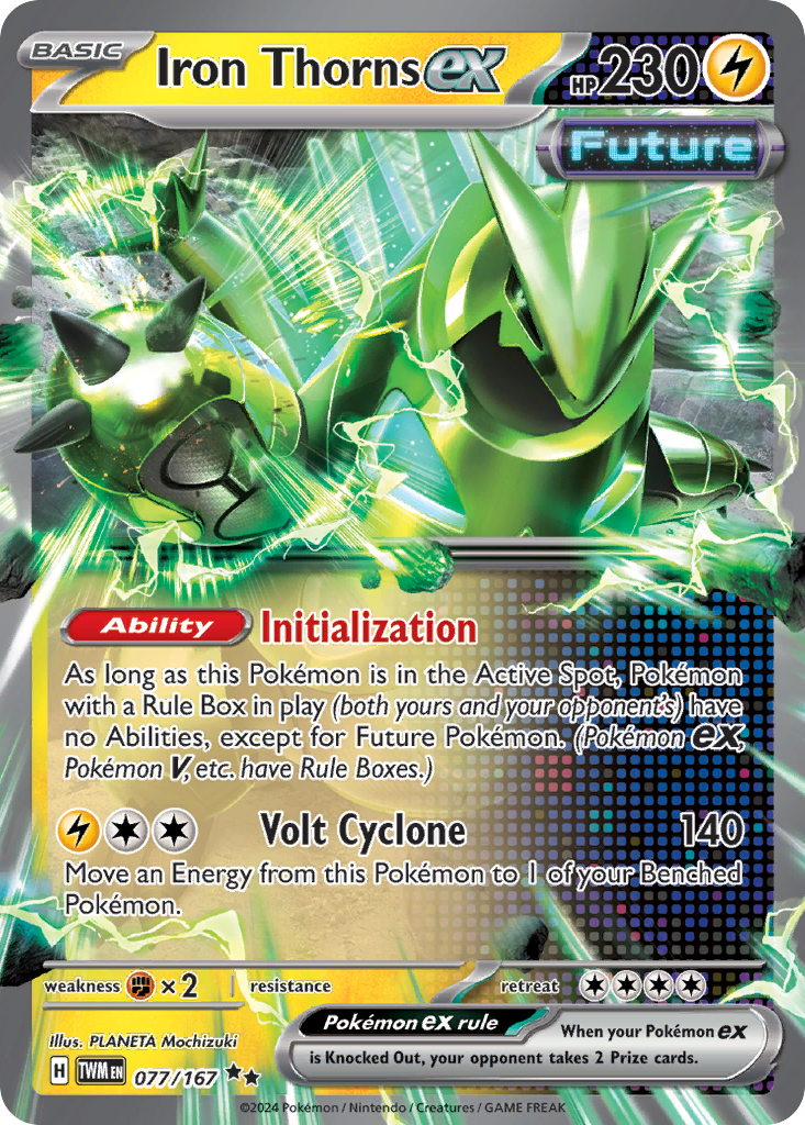 Iron Thorns ex 77 Double Rare card from Twilight Masquerade