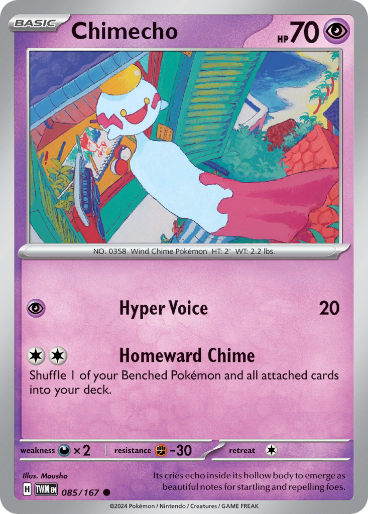 Chimecho 85/167 Common card from Twilight Masquerade