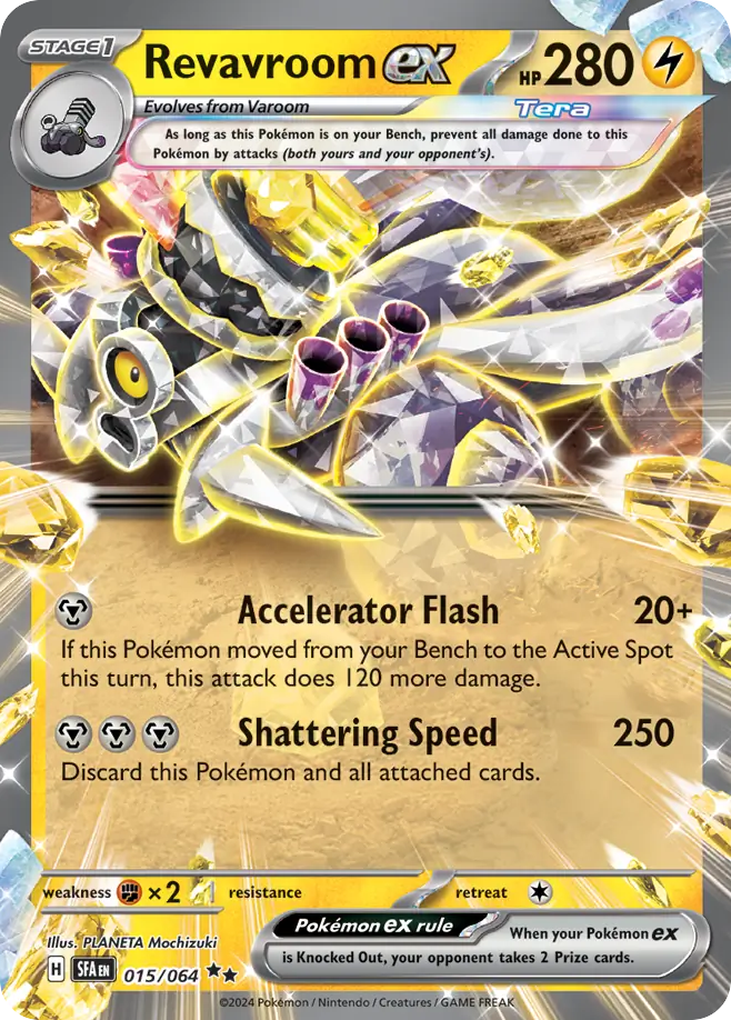 Revavroom ex 15 Double Rare card from Shrouded Fable