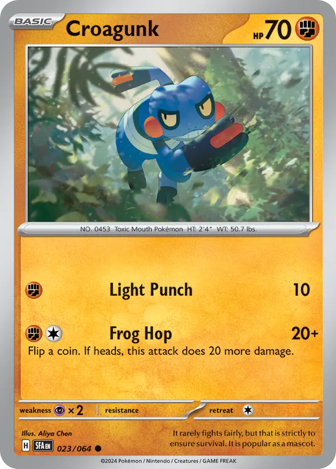 Croagunk 23 Common card from Shrouded Fable