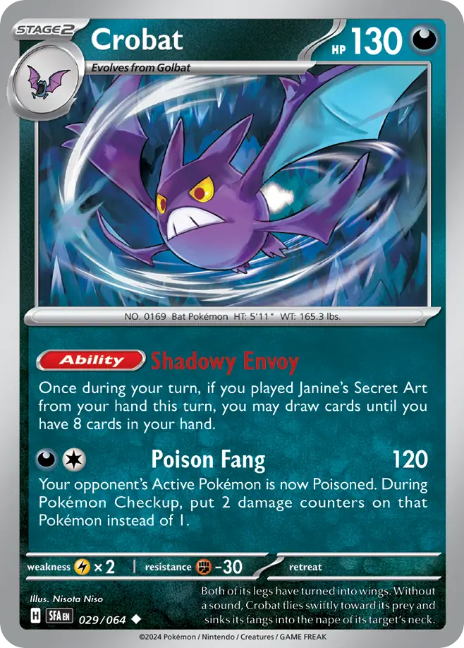 Crobat 29 Uncommon card from Shrouded Fable