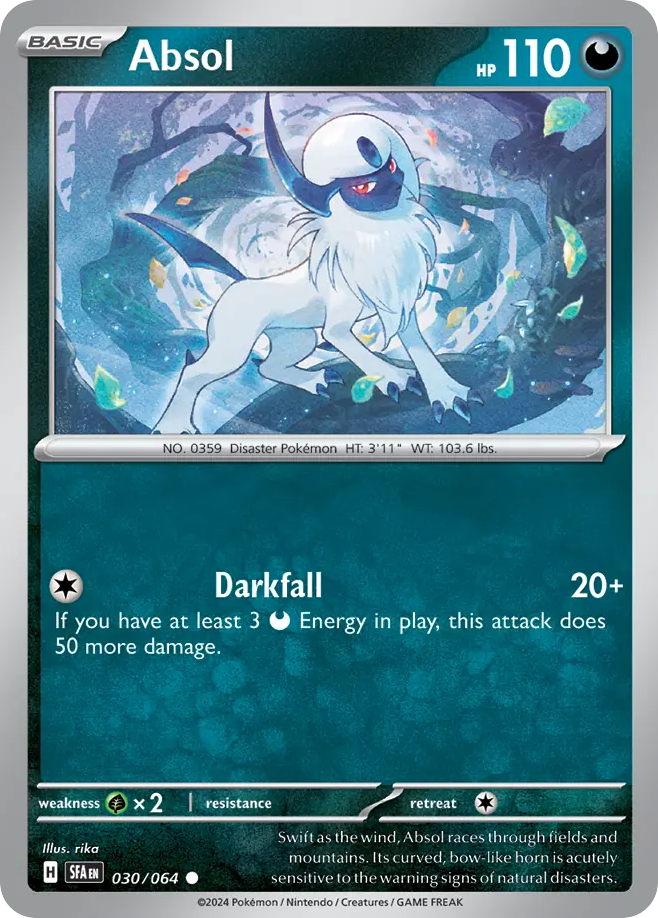 Absol 30 Common card from Shrouded Fable