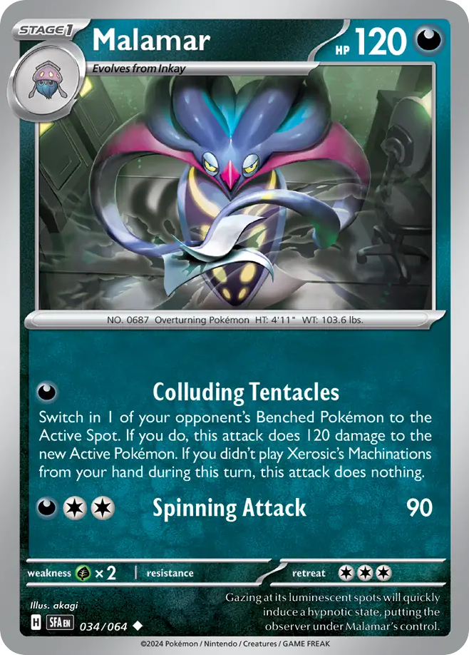 Malamar 34 Uncommon card from Shrouded Fable