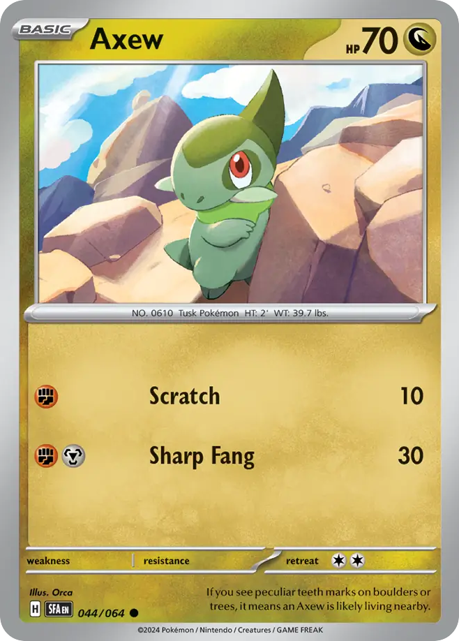 Axew 44/64 Common card from Shrouded Fable