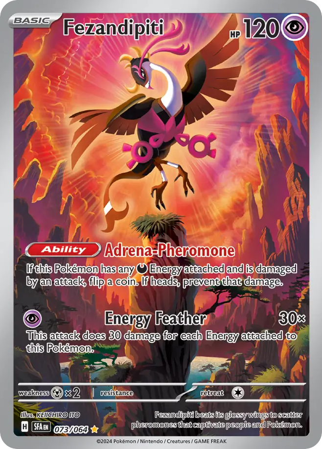 Fezandipiti 73 Illustration Rare card from Shrouded Fable
