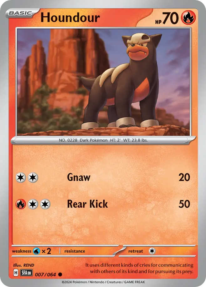 Houndour 7 Common card from Shrouded Fable
