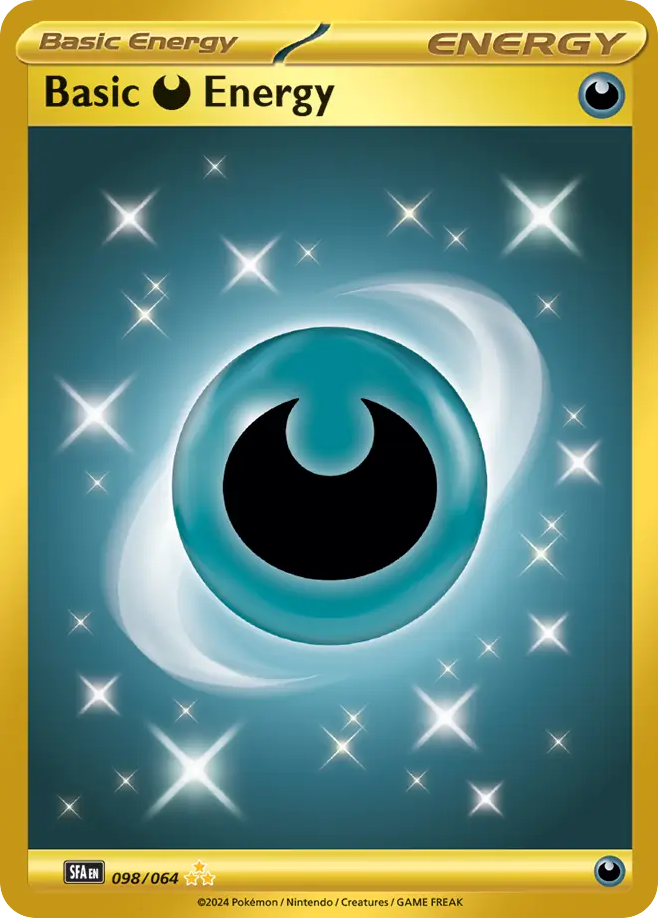 Basic Darkness Energy 98 Hyper Rare card from Shrouded Fable