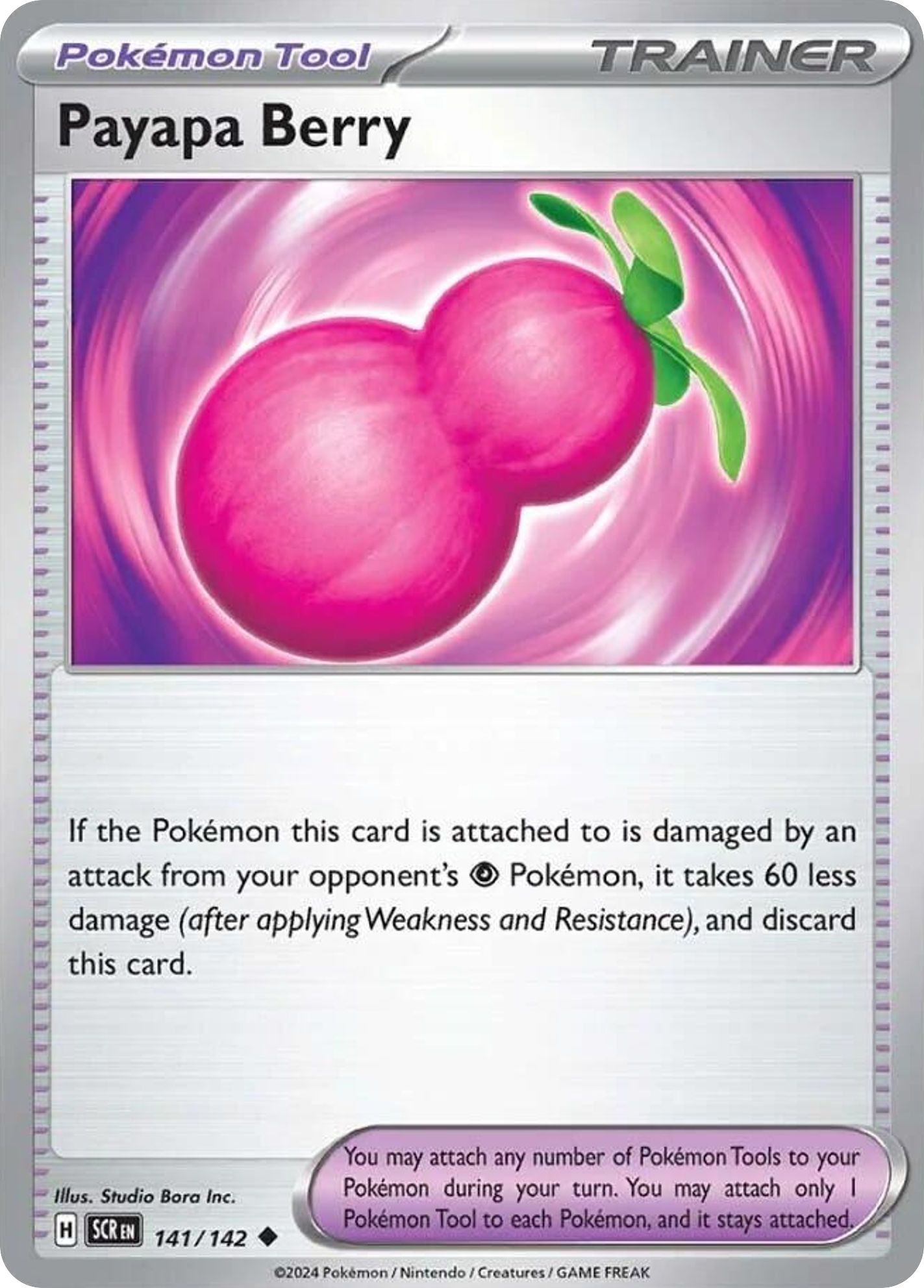 Payapa Berry 141/142 Uncommon card from Stellar Crown