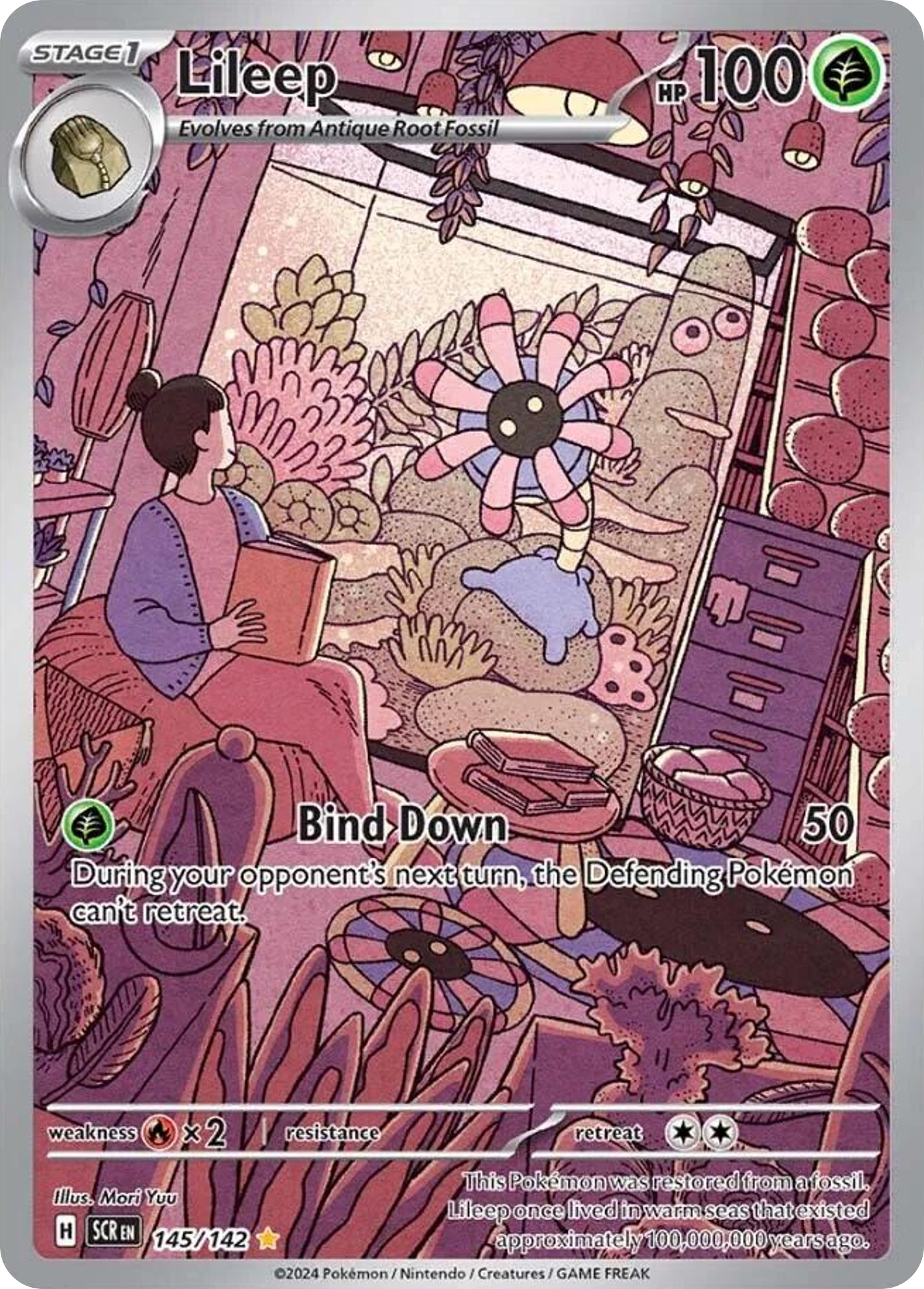Lileep 145/142 Illustration Rare card from Stellar Crown